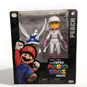 The Super Mario Bros. Movie Princess Peach w/ Shell Action Figure Jakks Nintendo